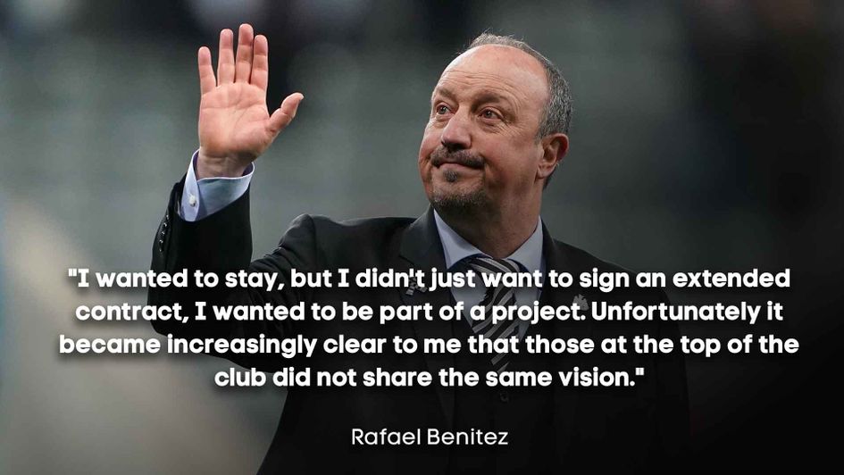 Rafael Benitez wrote an open letter to the club's fans