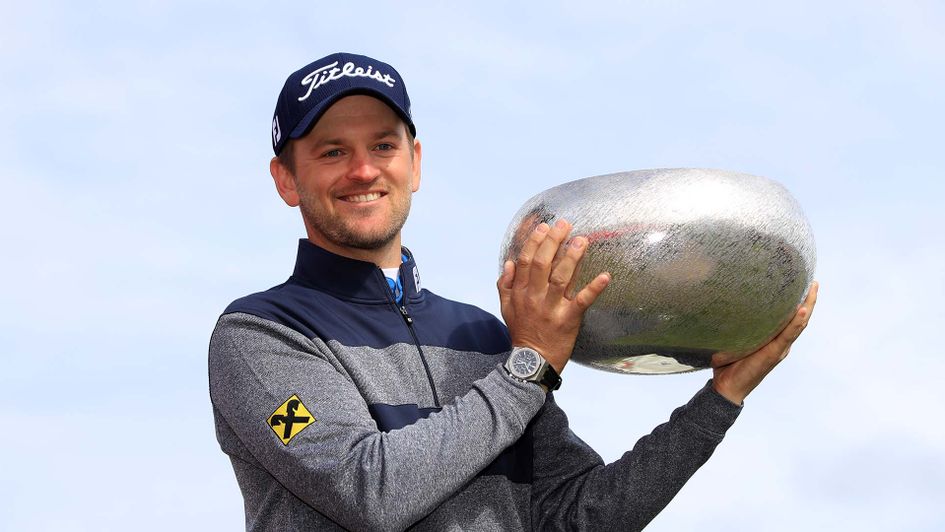 Bernd Wiesberger with the Made In Denmark trophy