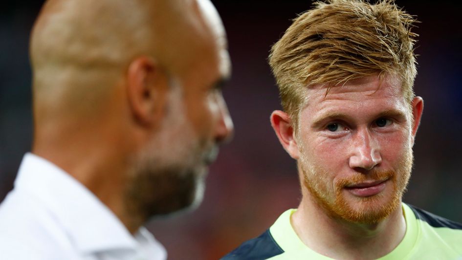 Kevin De Bruyne is getting dropped by Pep Guardiola for the first time