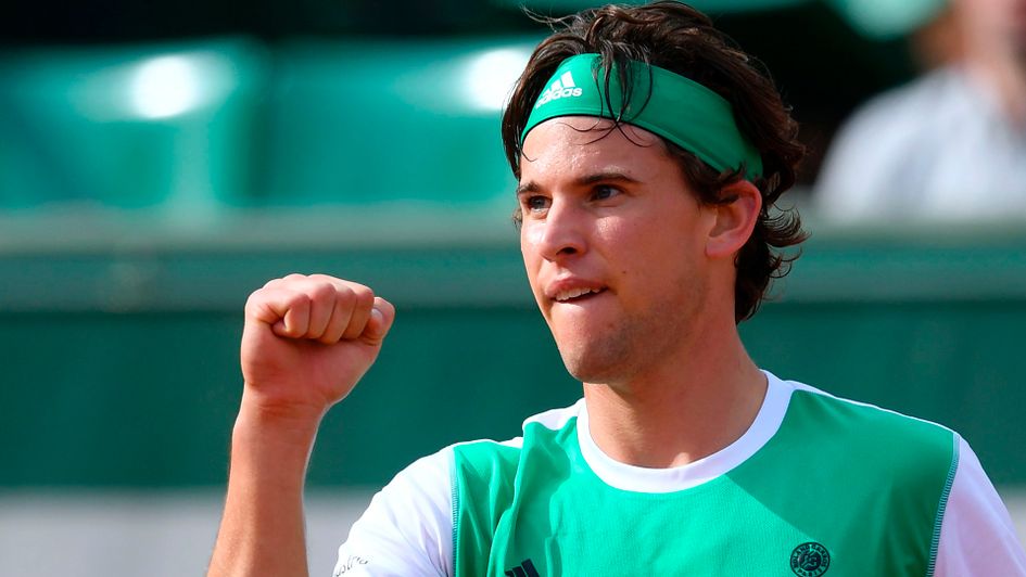Dominic Thiem celebrates