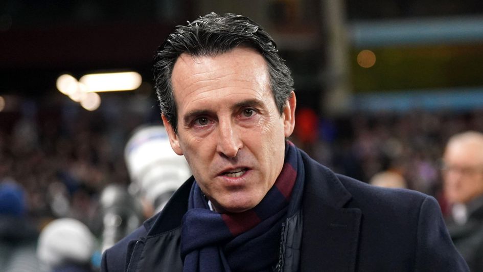 Aston Villa manager Unai Emery