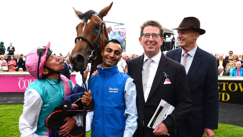Frankie Dettori kisses Enable