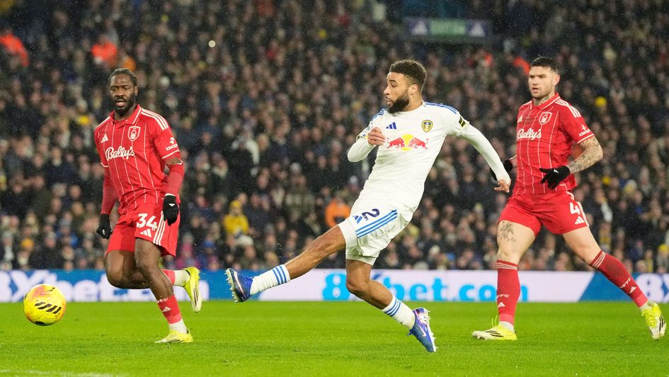Jayden Bogle scored against Nottingham Forest in Leeds' last home game