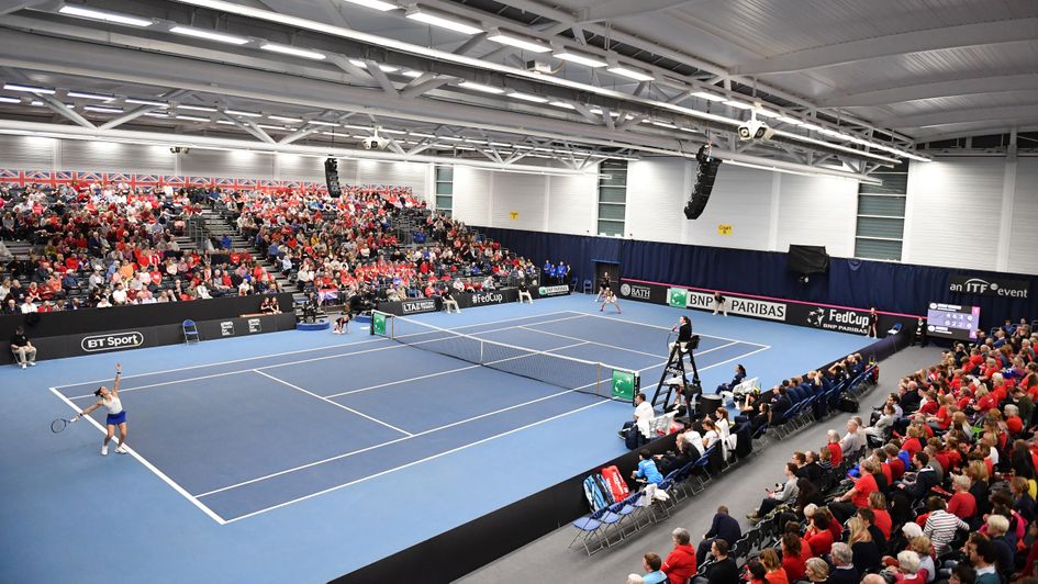 The Fed Cup matches have been taking place at the University of Bath