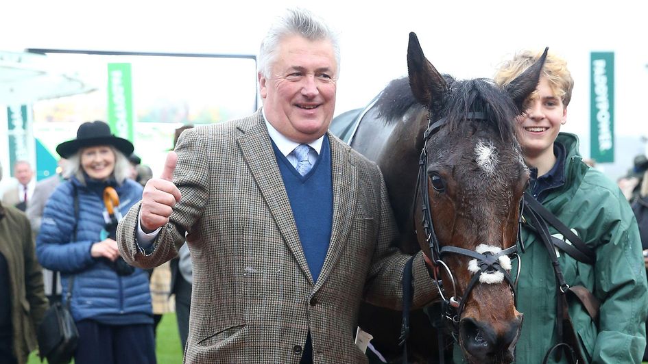 Champion trainer Paul Nicholls, pictured with Stage Star