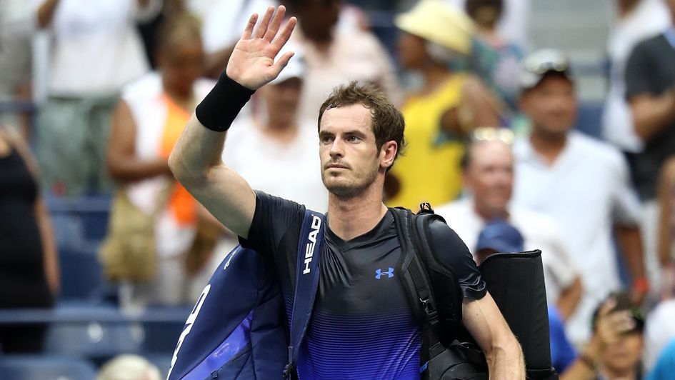 Andy Murray: The 31-year-old was pleased with aspects of his performance at Flushing Meadows
