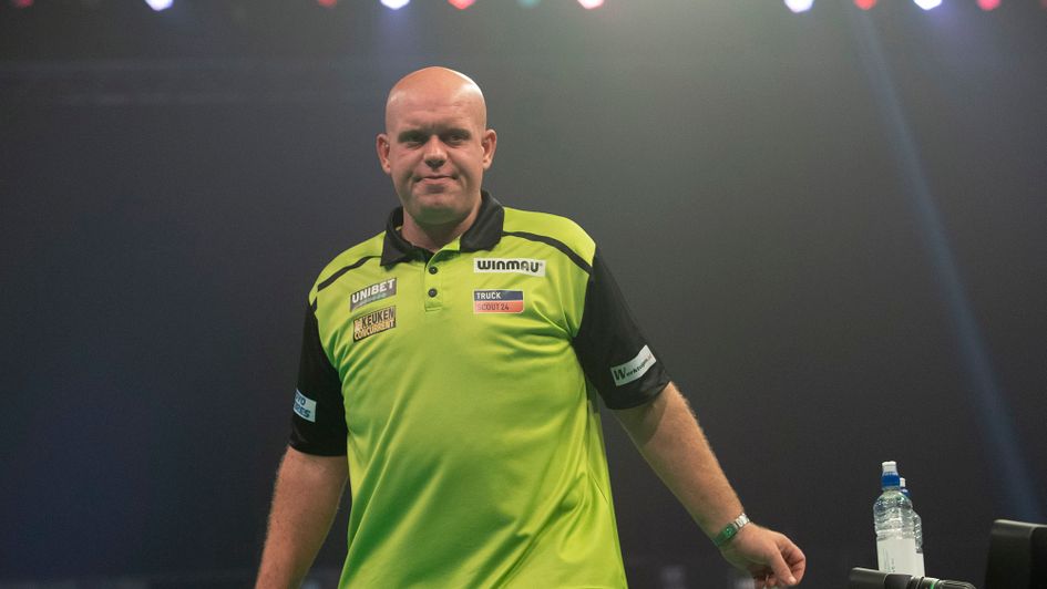A beaten Michael van Gerwen leaves the stage (pic: PDC)