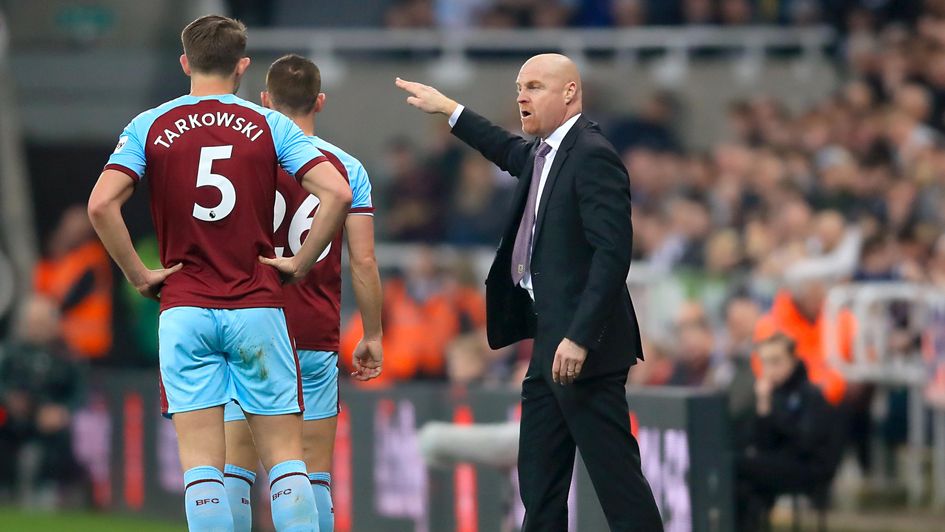 James Tarkowski and Sean Dyche together at Burnley