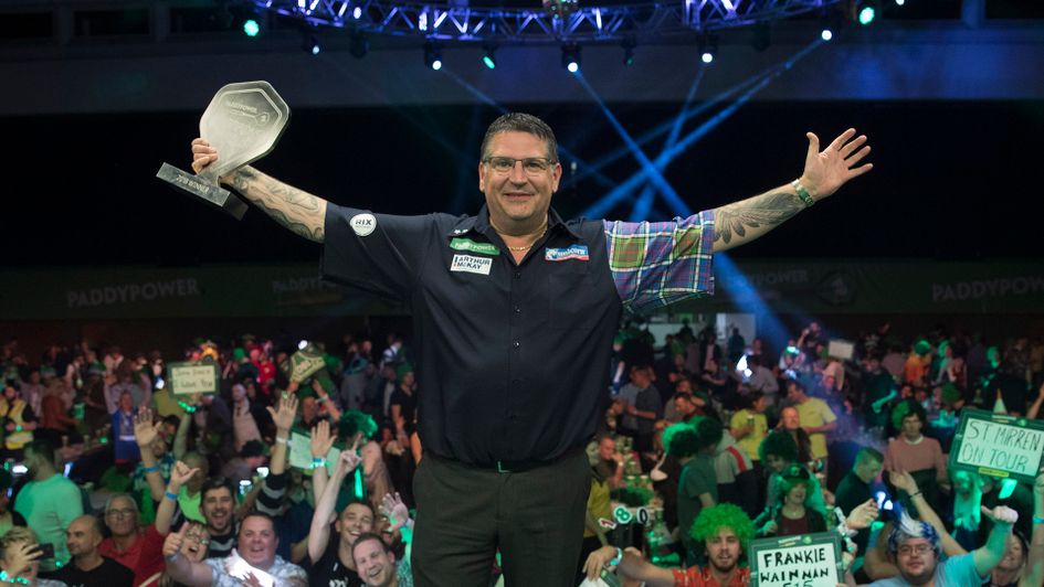 Gary Anderson won the Champions League of Darts (Picture: Lawrence Lustig)