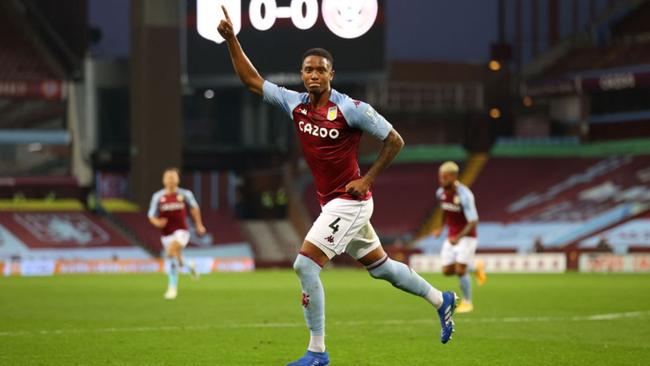 Ezri Konsa Ngoyo celebrates