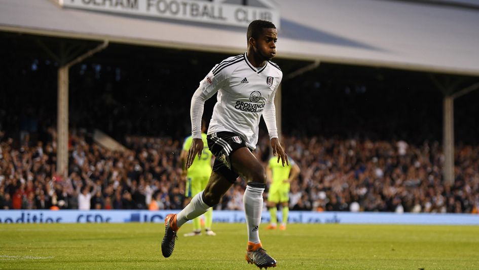 Ryan Sessegnon celebrates after scoring for Fulham in the Sky Bet Championship play-offs