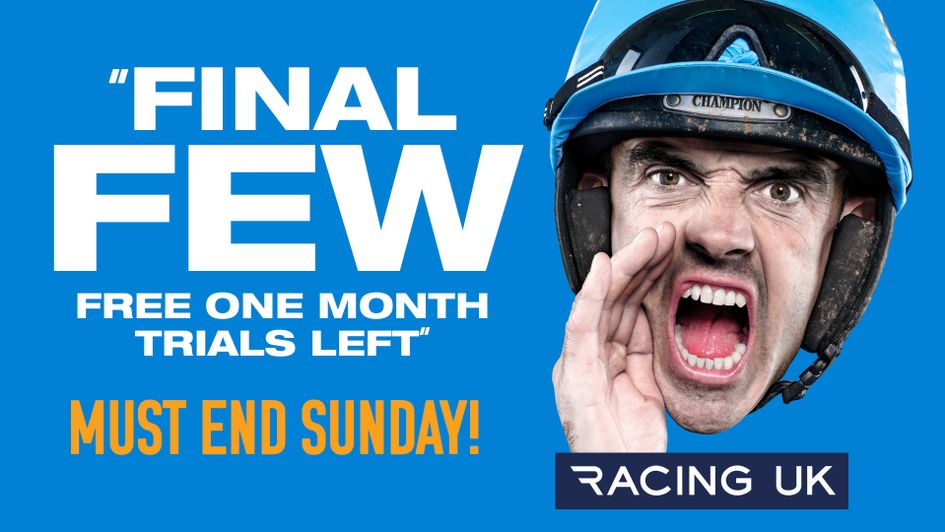 Last chance to claim your free Racing UK trial