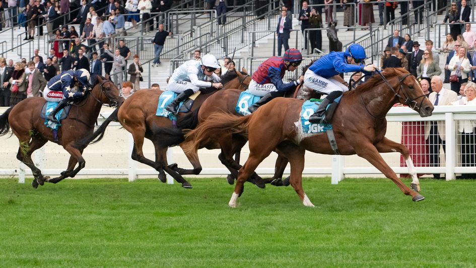 Hidden Force powers to the line at Ascot