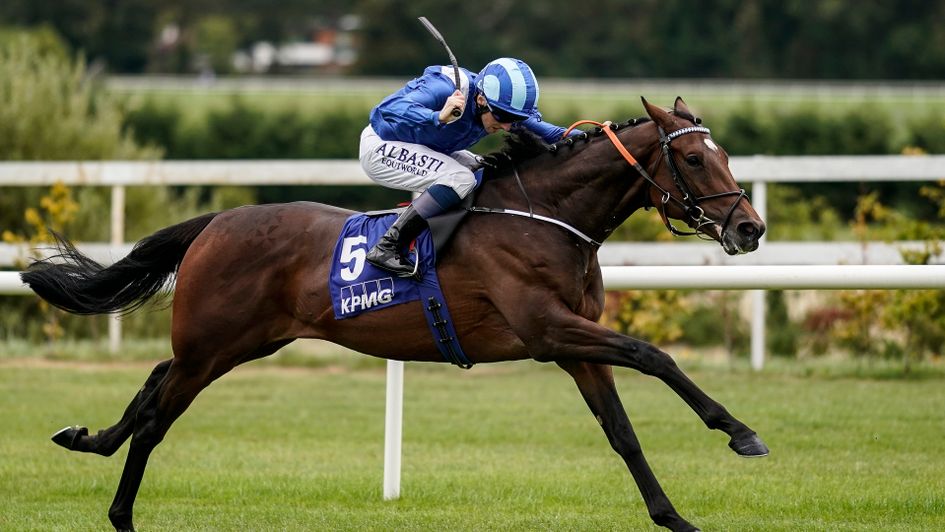 Madhmoon on his way to victory at Leopardstown