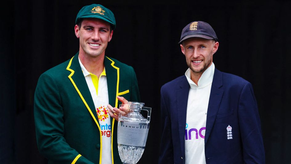 Pat Cummins pose ahead of The Ashes