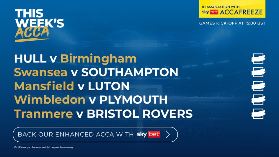 CLICK HERE to back our 50/1 acca!
