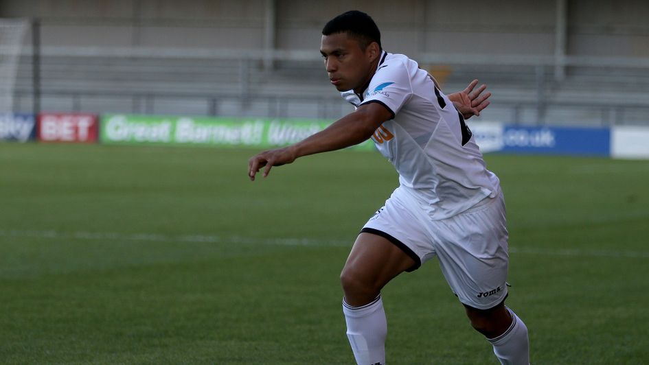 Jefferson Montero in action for Swansea