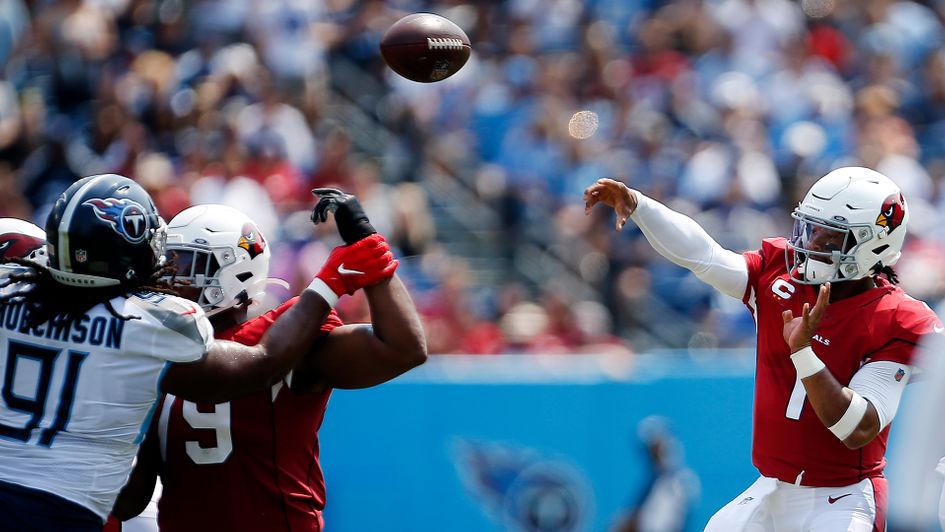 Kyler Murray in action against Tennessee Titans
