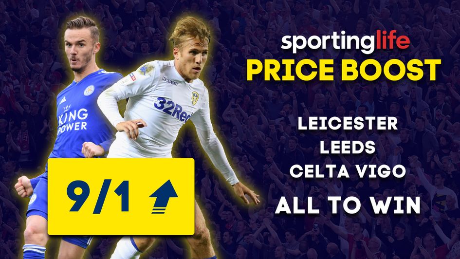 Leicester and Leeds feature in Saturday's Sporting Life Price Boost