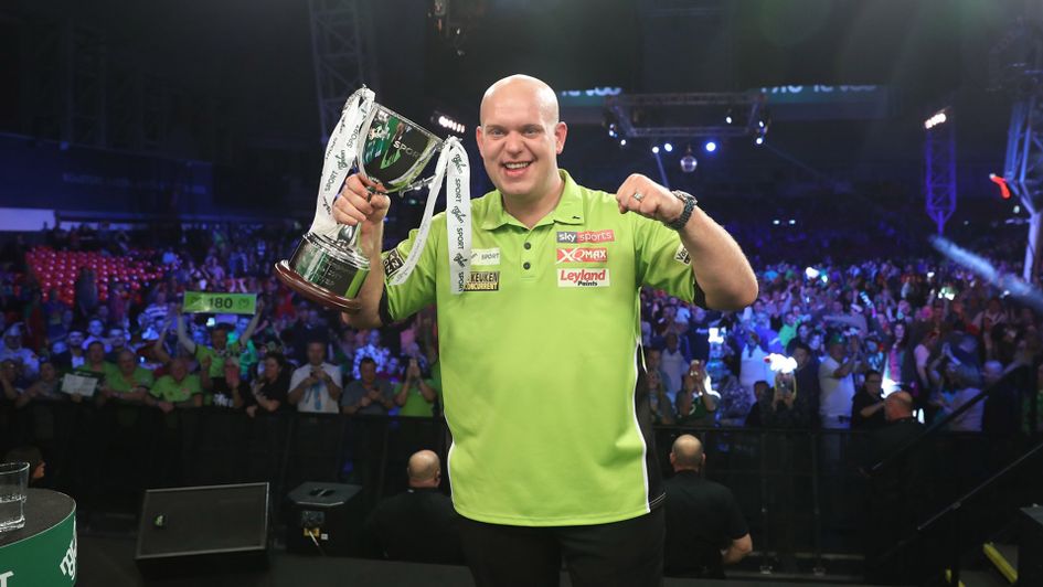Michael van Gerwen won the Players Championship Finals (Picture: Lawrence Lustig/PDC)