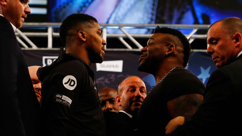 Anthony Joshua and Jarrell Miller come face to face in New York