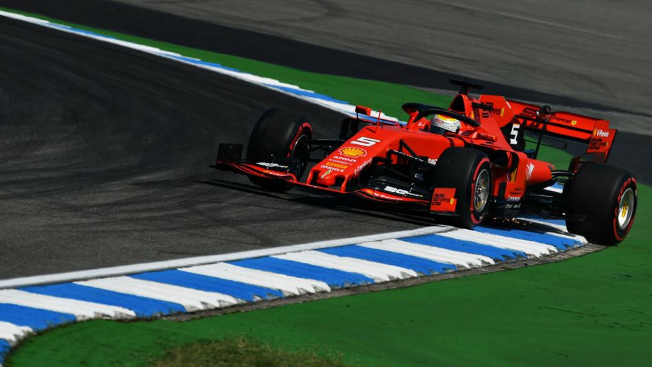 Sebastian Vettel in action in Germany