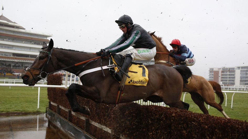 Altior on his way to victory at Newbury