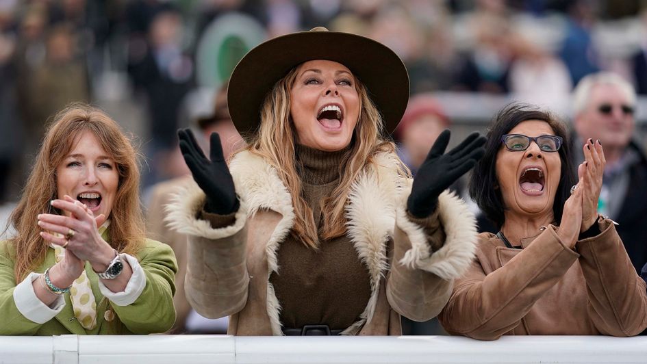 Carol Vorderman - enjoys a day at the races