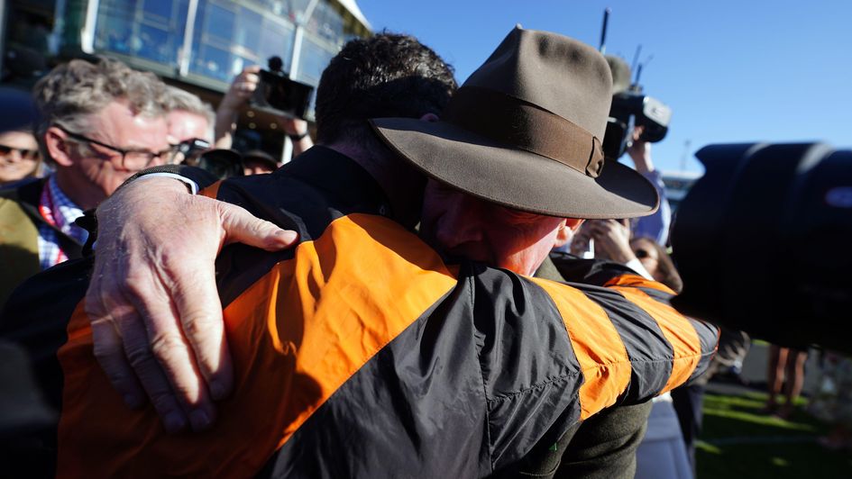 A moment Patrick and Willie Mullins will never forget