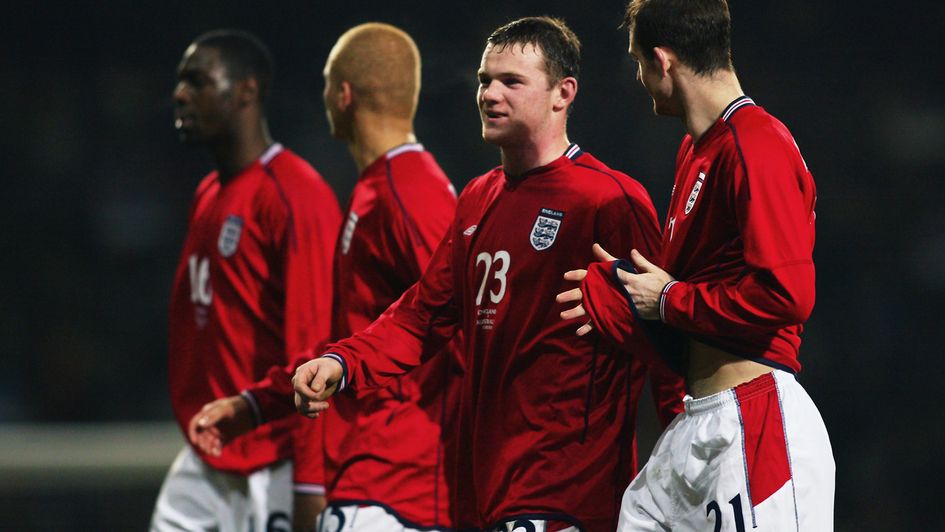 Rooney makes his international debut