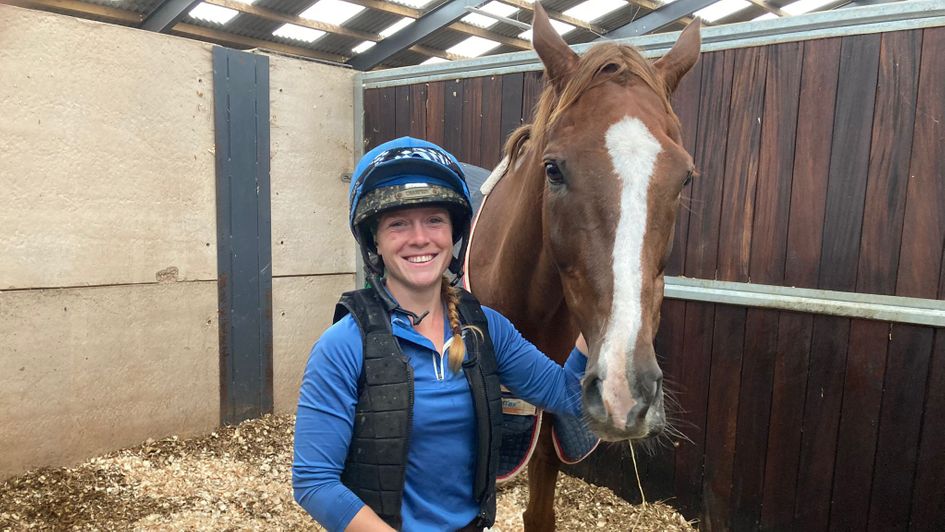 Native River pictured with groom Mickey Gee