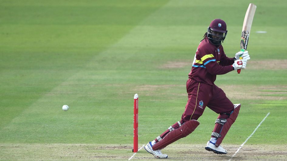 Chris Gayle in action for the West Indies