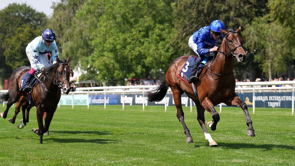Inner City Blues comes over a lengths clear on the July Course
