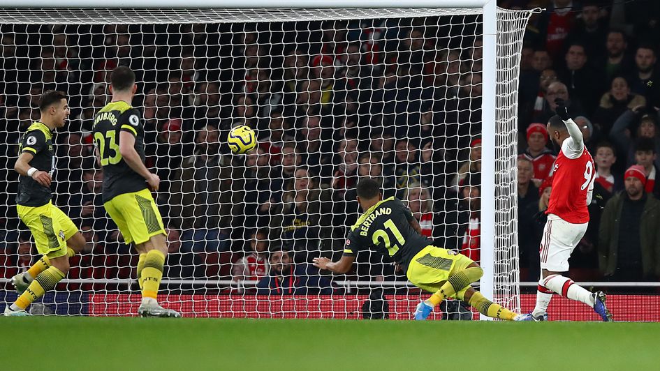 Alexandre Lacazette: Arsenal forward scores a late equaliser against Southampton in the Premier League