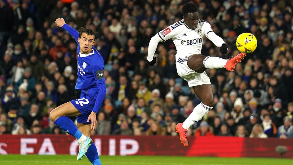 Wilfried Gnonto scores against Cardiff