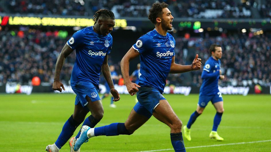 Dominic Calvert-Lewin equalised for Everton at West Ham