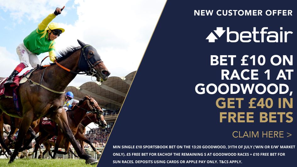 Check out Betfair's offer on Stewards' Cup day
