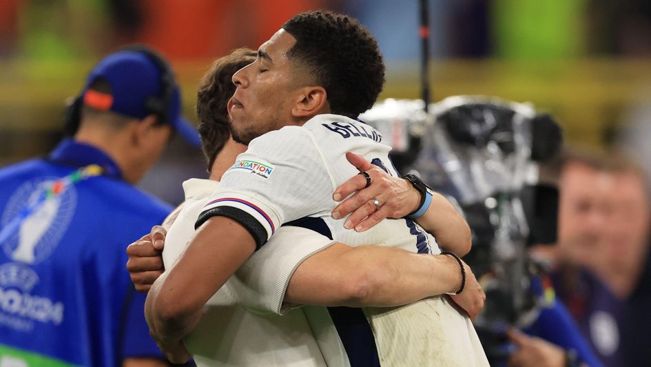 Gareth Southgate and Jude Bellingham