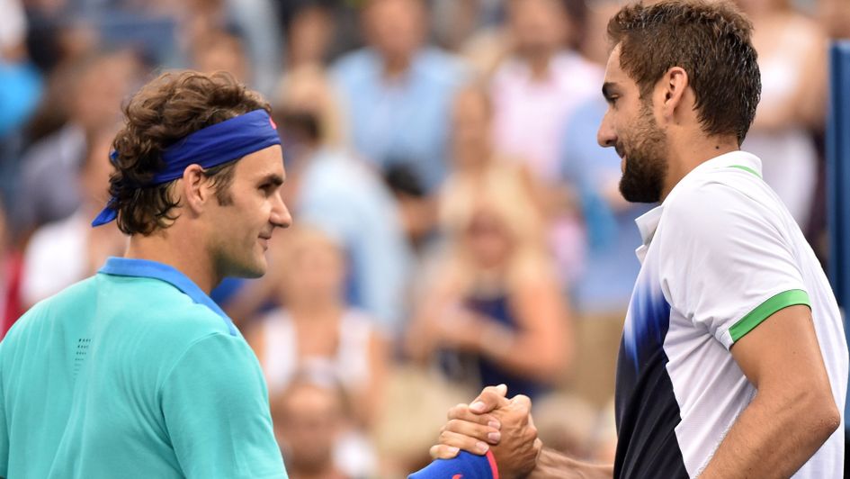 Cilic (r) beat Federer at the 2014 US Open