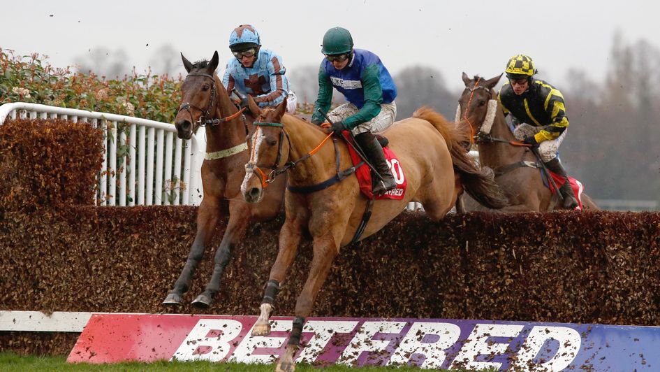 Ballydine in winning action at Sandown