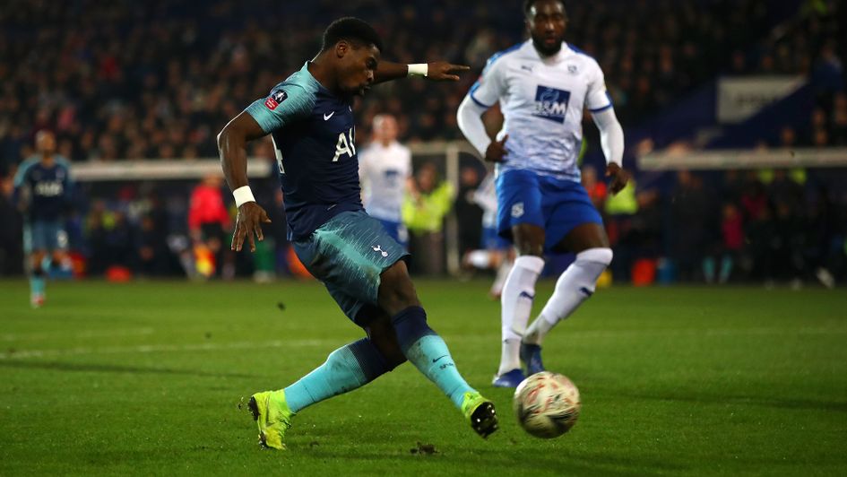 Serge Aurier scores his second of the night