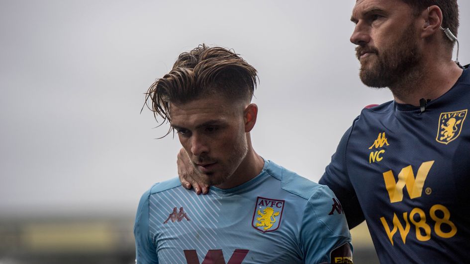 Jack Grealish: Aston Villa attacker is booked by Kevin Friend for simulation at Selhurst Park