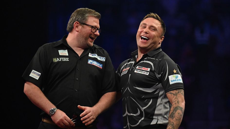 James Wade and Gerwyn Price (Picture: Lawrence Lustig/PDC)