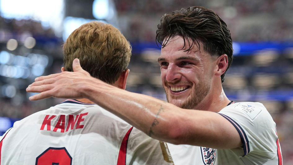 Declan Rice and Harry Kane