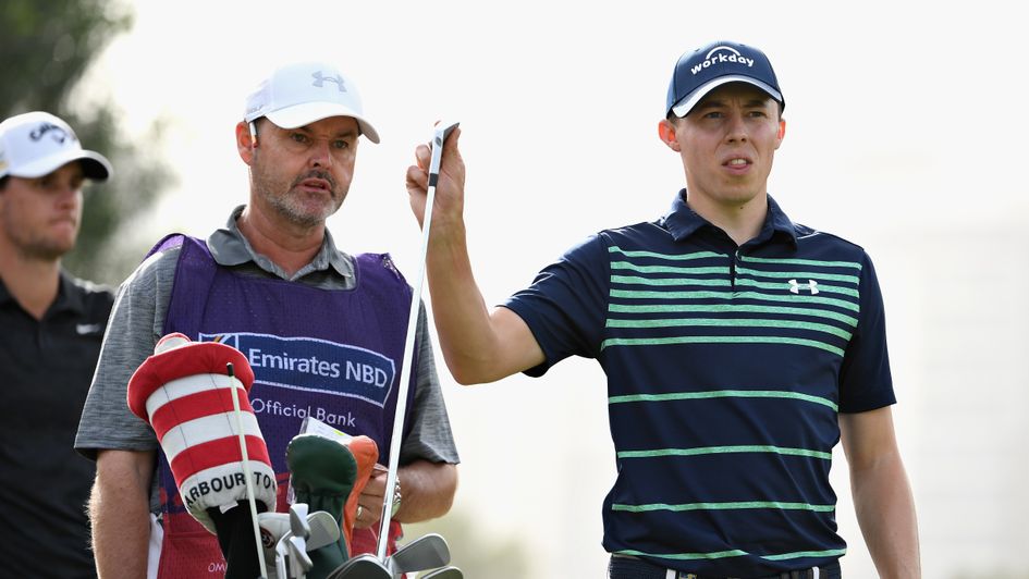 Matt Fitzpatrick with caddie Billy Foster