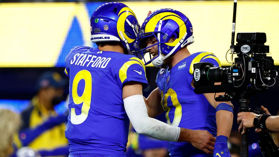 Matthew Stafford and Cooper Kupp of the Los Angeles Rams