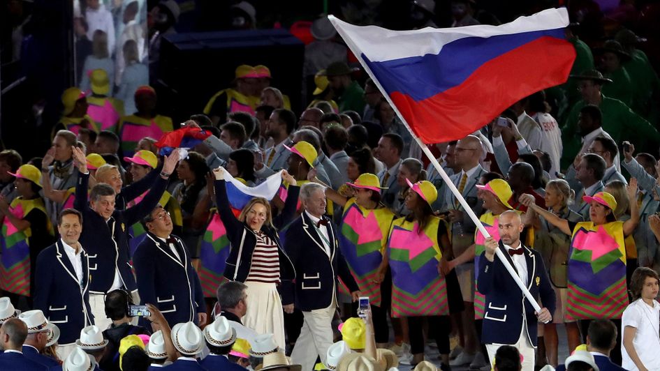 Russian athletes at the 2016 Olympic Games in Rio