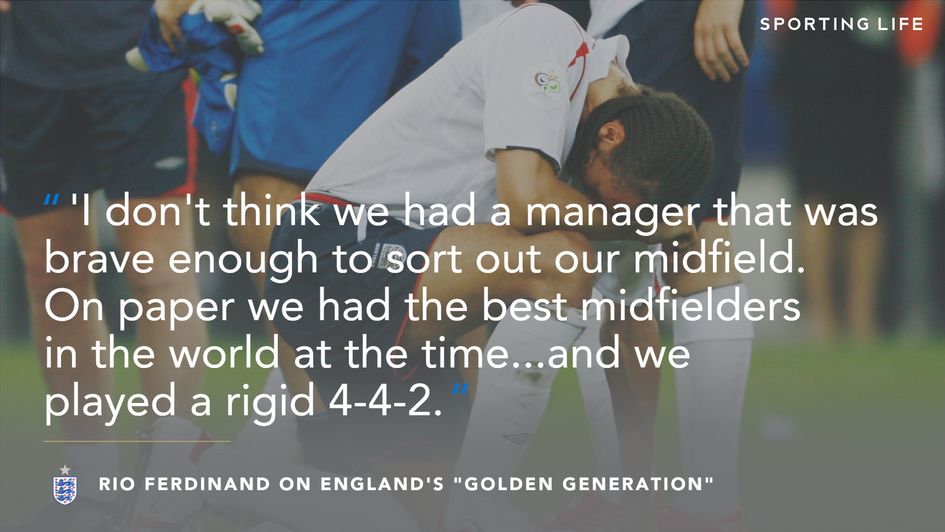 Rio Ferdinand on England's "golden generation"