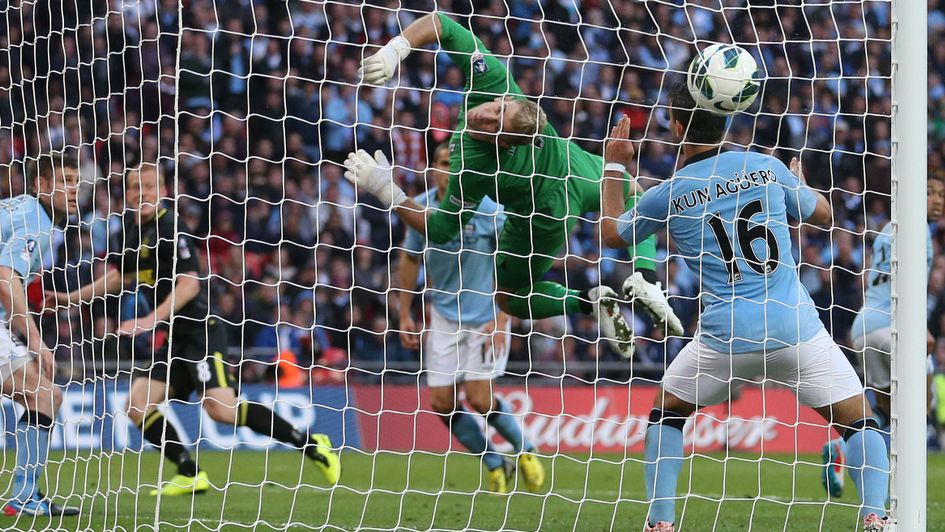 Ben Watson scores the winner for Wigan in the 2013 FA Cup final