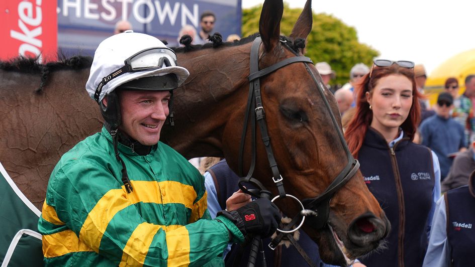 Richie McLernon pictured with Petit Tonnerre after winning at Punchestown